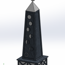 moon obelisk architecture dnd tabletop terrain buildings structures 3d print model - Mito3D