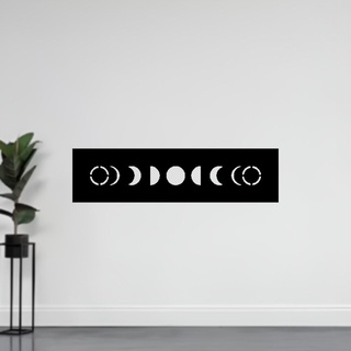moon phase - wall decoration Art 2d art mole planet space ship land earth 3d print model - Mito3D
