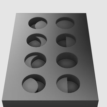 Luna fasi puzzle 3d print model - Mito3D