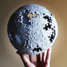 Mond puzzle Spiel Globus Skulptur planet Raum Dekor 3d print model - Mito3D