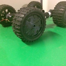 moon rover wheel hub 1 10 monster truck hubcap r/c_vehicles 3d print model - Mito3D