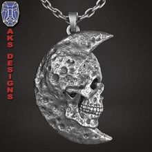 ay kafatası v1 kolye takı 3d print model - Mito3D