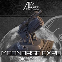 base lunar Expo jogos éter estúdios lua cidade Andarilho espaço sideral terreno fantasia 3d print model - Mito3D