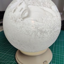 moonlight stand lithophane 3d print model - Mito3D
