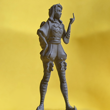 moonshine circus rogue - dnd miniature presupported game board mini dungeons dragons elf fantasy frost grave half-elf pathfinder pre supported rpg tabletop ttrpg traveler wargame supports 3d print model - Mito3D
