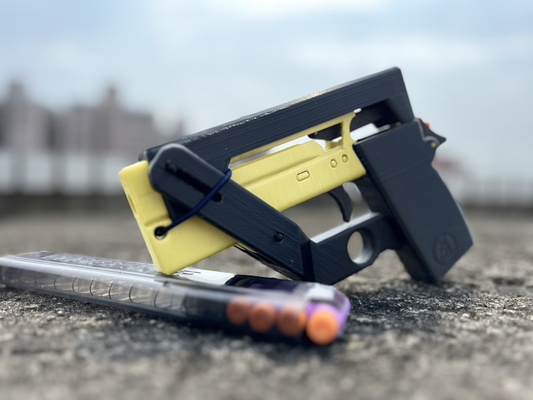 moonshot30 game nerf foamdart gun blaster toy 3d print model - Mito3D