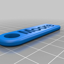 Moore llave cadena personalizado accesorios 3d print model - Mito3D