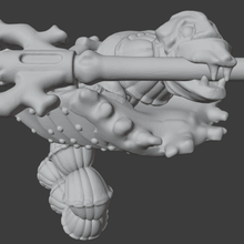morboso guardia tema scheletro spearsnake animale giochi guerra miniatura 3d print model - Mito3D