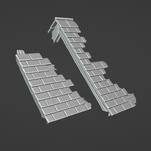 mordheim broken roof sections 3d print model - Mito3D
