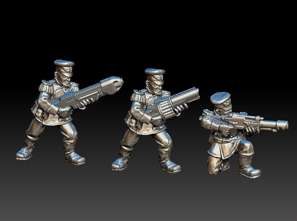 mordian ferro guarda especial armas plasma Grenade lançador martelo velho Kustom imperial 2nd edição guerra 3d print model - Mito3D