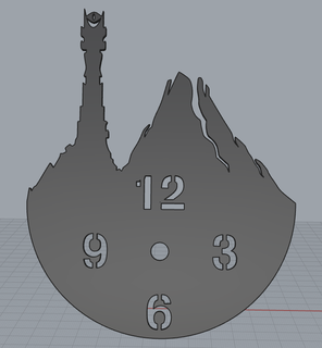 Mordor reloj 3d print model - Mito3D