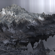 Mordor dağ Kaya arazi 4 3d print model - Mito3D