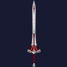 mordido sabre vermelho espada claro 3d print model - Mito3D