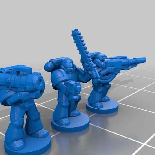 daha 6 mm epik Deniz Piyadeleri oyun oyuncak aksesuarları warhammer 40k wargaming destansı ölçekte epic40k 3D print model - Mito3D