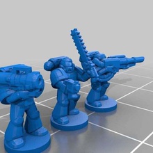 más de 6mm épica la infantería marina juego juguete accesorios warhammer 40k wargaming escala epic40k 3d print model - Mito3D