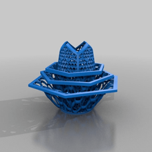more flower power home containers 3d print model - Mito3D