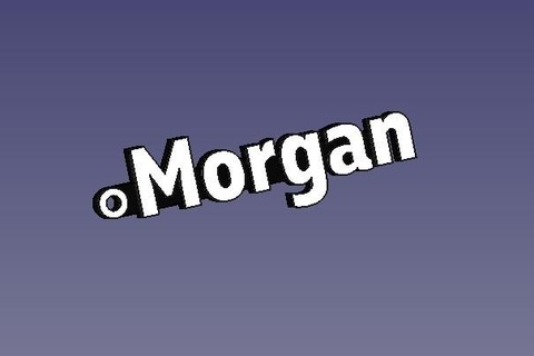 Morgan llavero nombre 3d print model - Mito3D