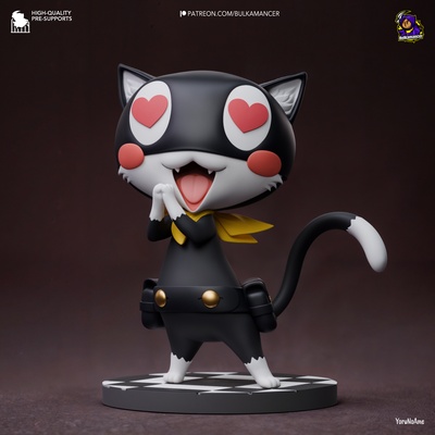 morgana persona 5 84mm arte figura gioco fantasma ladri gatto presupposto 3d print model - Mito3D