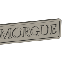 morgue sign ho death cemetery dead people 3d print model - Mito3D