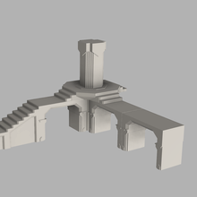 moria terreno modular arco plataformas jogos lotr mesbg guerra borda martelo anão cenário 3d print model - Mito3D