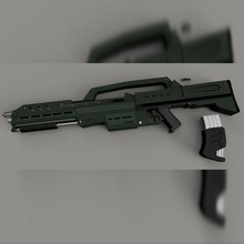 morita rifle de starship troopers varios 3d print model - Mito3D