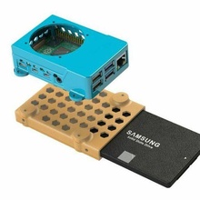 morninglion industries raspberry pi case mounted ssd enclosure computer 3d print model - Mito3D