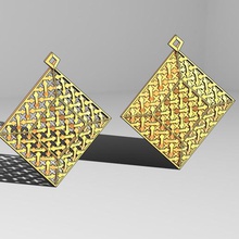 Fas beldi moucharabieh kolye tarzı takı altın süs mücevher desen çekicilik Arap küpe moda Arapça geleneksel 3d print model - Mito3D