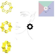 marocain étoile polymère argile coupeurs biscuit coupeur bijoux fabrication outils timbre 3d print model - Mito3D