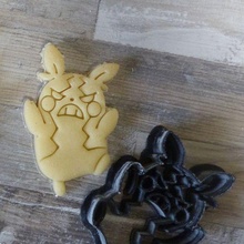morpeko sombre Pokémon biscuit coupeur outil fondant 3d print model - Mito3D