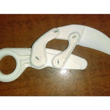 morphing karambit v1 fang folding knife tool toy art low valorant 3d print model - Mito3D