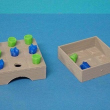 morpion gioco jeu Giochi tic tac toe dito piede giocattolo 3d print model - Mito3D