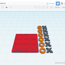 morpião jogos brinquedo tic tac toe x tédio 3d print model - Mito3D