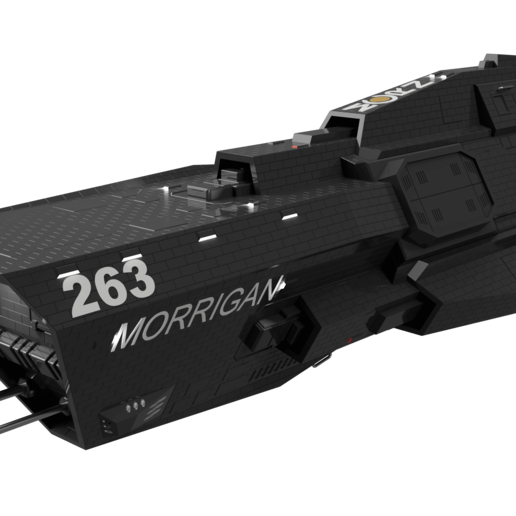 morrigan various morrigan class destroyer morrigan expanse 3D print model - Mito3D