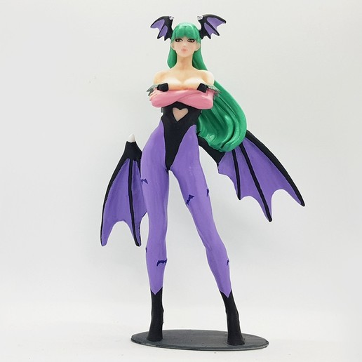 morrigan figura de impressão jogo garota sexy quente a mulher feminino capcom estátua figurine 3D print model - Mito3D