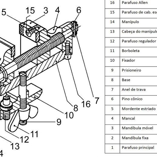 morsa bancada fatto tica strumento 3D print model - Mito3D