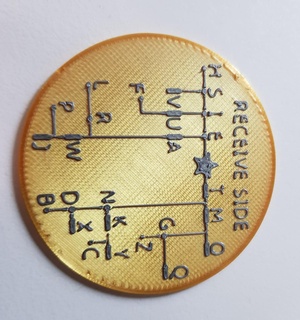 morse coin morsecode tool decypher coin  3d print model - Mito3D