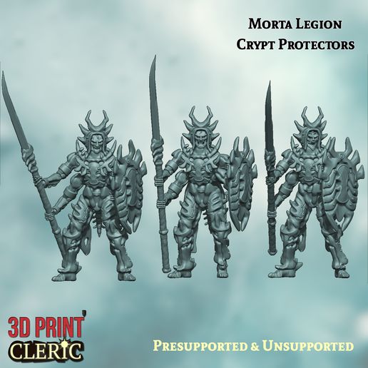 morta legione cripta protettori 3D print model - Mito3D