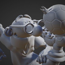 bolonha futbolista 3d print model - Mito3D