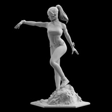 mortel kombat 11 Sonya lame statue sculpter 3d impression stl dossiers combat figure femme 3d print model - Mito3D