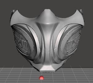 ölümlü kombat 1 akrep maske 3d Yazdır dosya mortalkombat1 3d print model - Mito3D