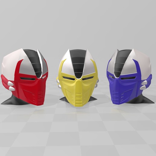 mortal kombat classic cyborg ninja helmet cyrax sektor smoke sub-zero various mk mk3 mk9 sector retro cosplay props 3D print model - Mito3D