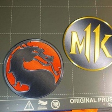 mortal kombat koaster portavasos beber sign_logos 3d print model - Mito3D