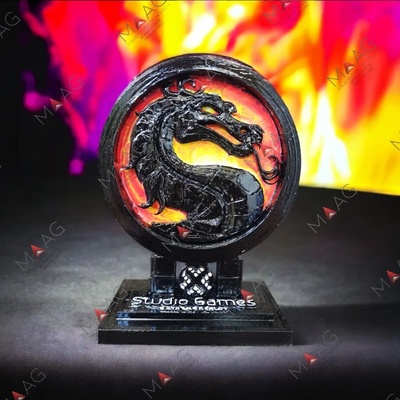 mortel kombat trophée super estomac jeu mk félicitation dignité prix 3d print model - Mito3D