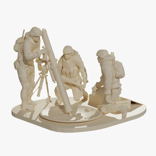 mortar crew 2b11 miltary army assembly mbt russian hobby warfare toy 3d print model - Mito3D