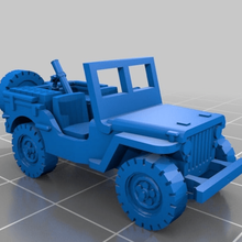 mortar jeep 1 100 scale 1100 15mm flames of war fow wargame wargaming ww2 vehicles 3d print model - Mito3D