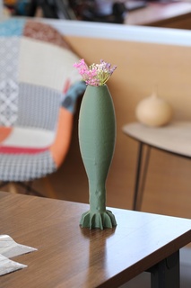 mortar shell scanned Home vase old 3d print model - Mito3D