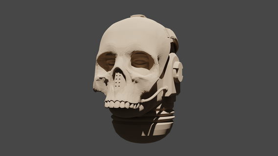 mortifactors style scout head Game space marine 40k skull helmet 3d print model - Mito3D