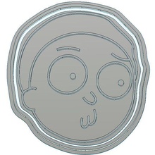 Morty kurabiye kesici karikatür rick 3d print model - Mito3D