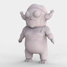 morty jr rick art 3dmodel Impresora 3d La impresión en animada muchacho de dibujos animados carácter la colección gazorpazorp gazorpian jolan escultura zbrush 3d print model - Mito3D