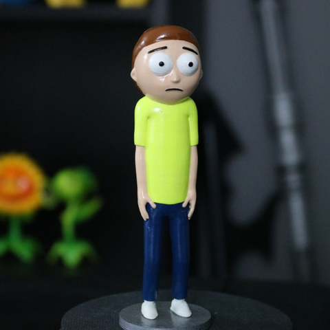 morty smith, rick art adult swim dessin animé caractère figure figurine stand de jouets 3D print model - Mito3D